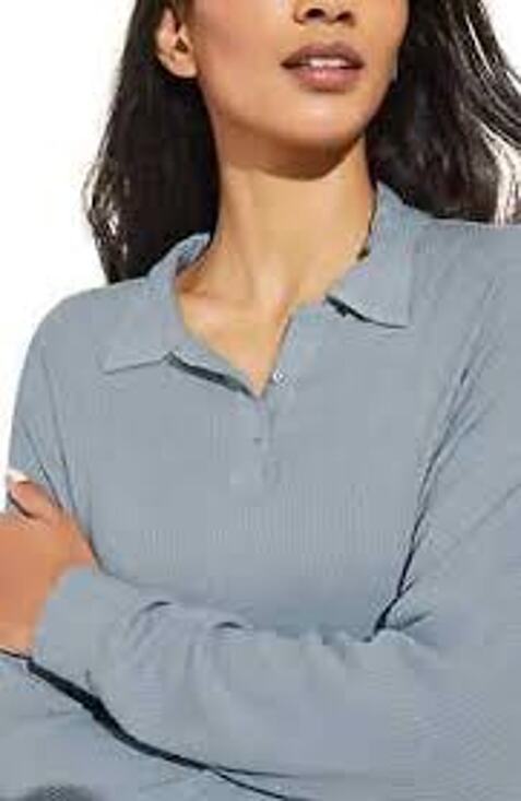 Eberjey Other - EBERJEY Elon Polo Top Loungewear Pajamas LUXURY MINIMALIST XL NEW NWD NWT Blue 2